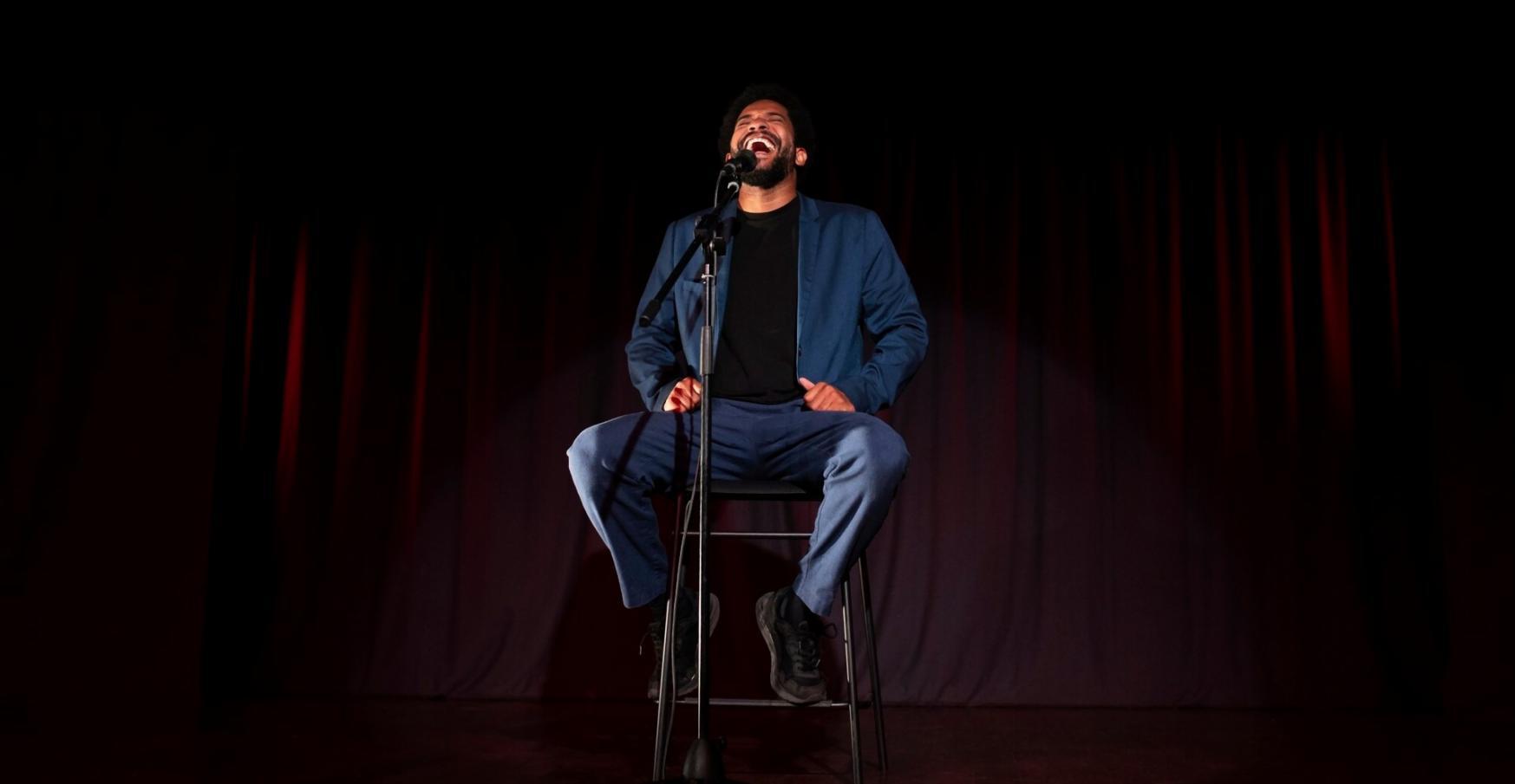 声優セミナーでのマイク録音作業の様子